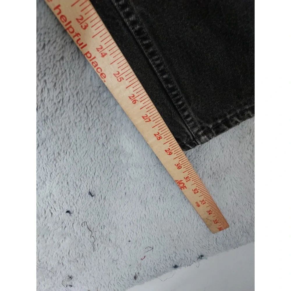 Vintage Levis 560 Jeans Men 34x30 Loose Fit Tapered Leg Black Baggy Made USA 90s